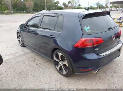 Lot #3056071878 2015 VOLKSWAGEN GOLF GTI 2.0T SE 4-DOOR