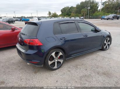 Lot #3056071878 2015 VOLKSWAGEN GOLF GTI 2.0T SE 4-DOOR