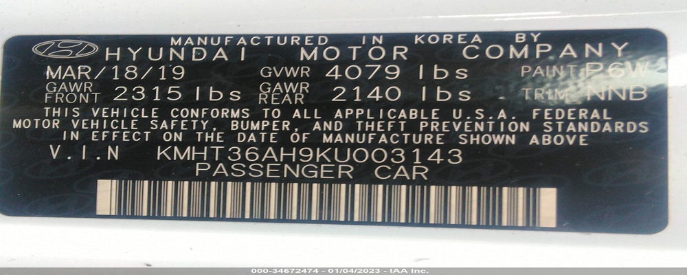 KMHT36AH9KU003143 2019 HYUNDAI VELOSTER photo no. 9