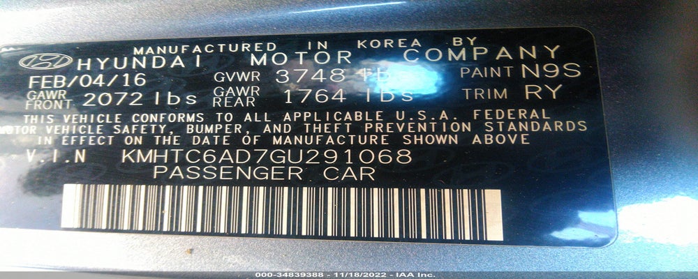 KMHTC6AD7GU291068 2016 HYUNDAI VELOSTER photo no. 9