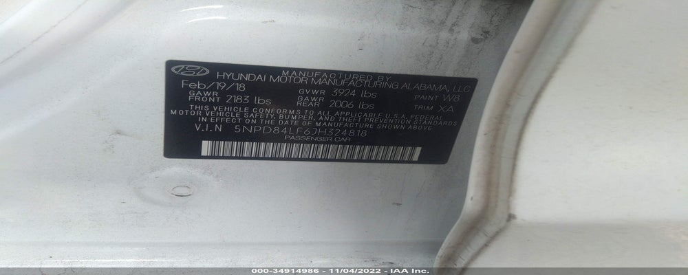 5NPD84LF6JH324818 2018 HYUNDAI ELANTRA photo no. 9