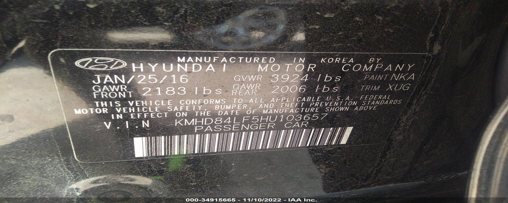 KMHD84LF5HU103657 2017 HYUNDAI ELANTRA photo no. 9