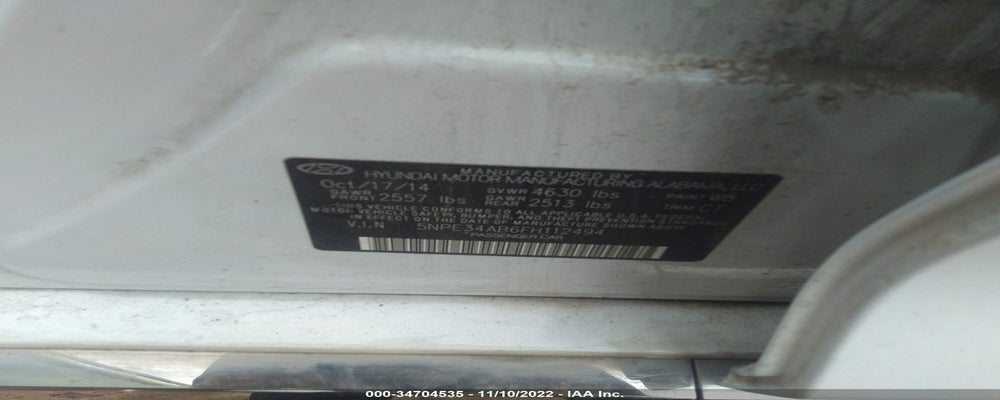 5NPE34AB6FH112494 2015 HYUNDAI SONATA photo no. 9