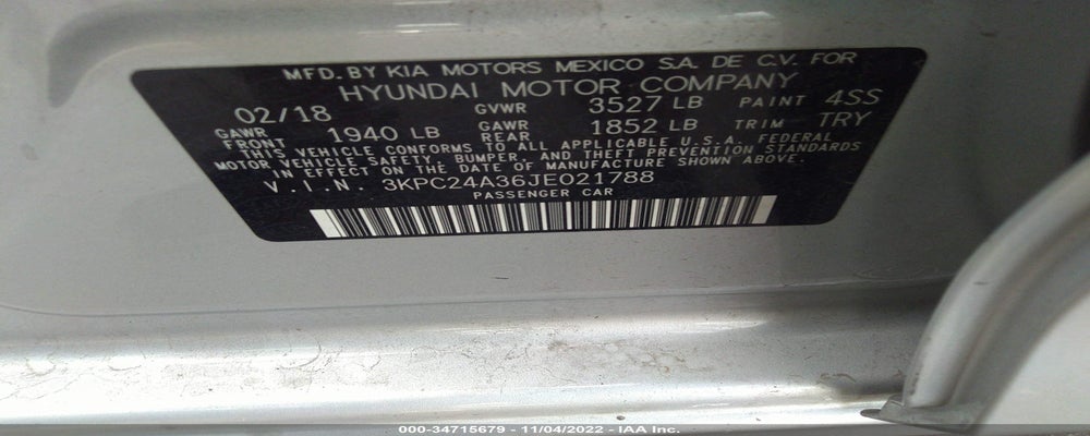 3KPC24A36JE021788 2018 HYUNDAI ACCENT photo no. 9
