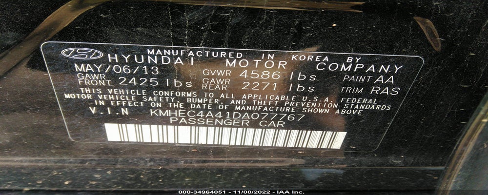 KMHEC4A41DA077767 2013 HYUNDAI SONATA HYBRID photo no. 9