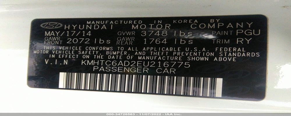 KMHTC6AD2EU216775 2014 HYUNDAI VELOSTER photo no. 9