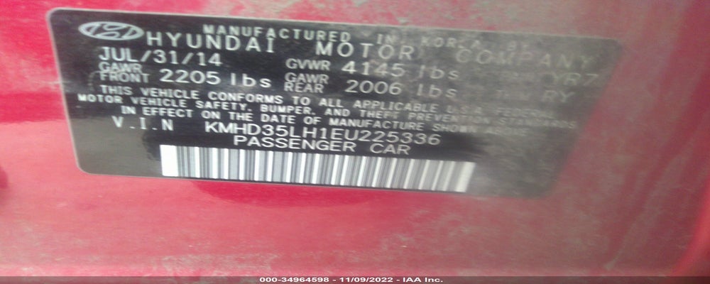 KMHD35LH1EU225336 2014 HYUNDAI ELANTRA GT photo no. 9