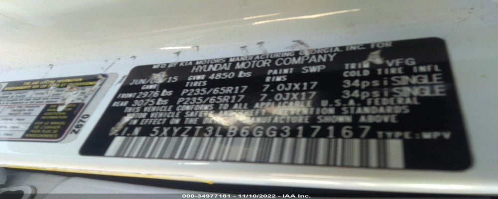 5XYZT3LB6GG317167 2016 HYUNDAI SANTA FE SPORT photo no. 9