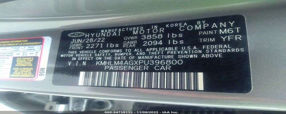 KMHLM4AGXPU396800 2023 HYUNDAI ELANTRA photo no. 9