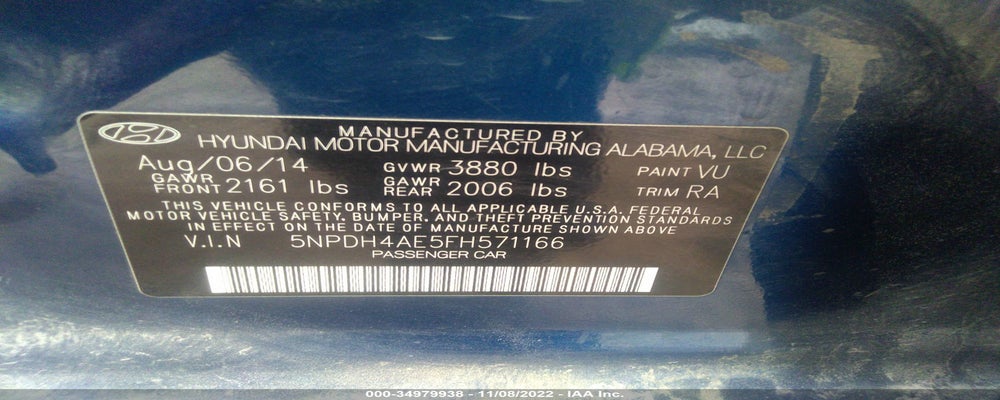 5NPDH4AE5FH571166 2015 HYUNDAI ELANTRA photo no. 9