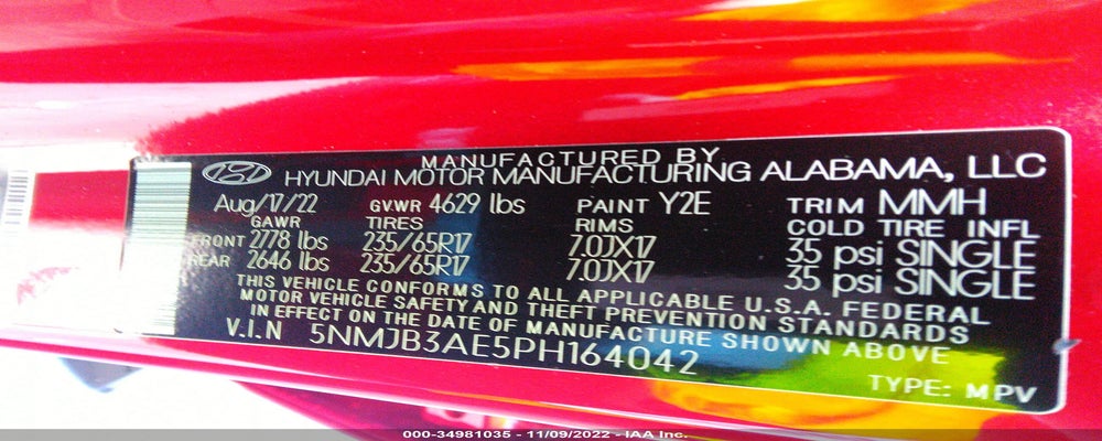 5NMJB3AE5PH164042 2023 HYUNDAI TUCSON photo no. 9