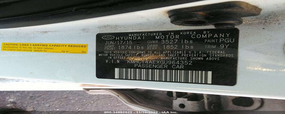 KMHCT4AEXGU964352 2016 HYUNDAI ACCENT photo no. 9