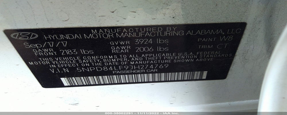 5NPD84LF9JH274769 2018 HYUNDAI ELANTRA photo no. 9