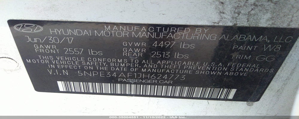 5NPE34AF1JH624773 2018 HYUNDAI SONATA photo no. 9
