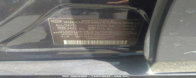 5NPEB4AC2BH052672 2011 HYUNDAI SONATA photo no. 9