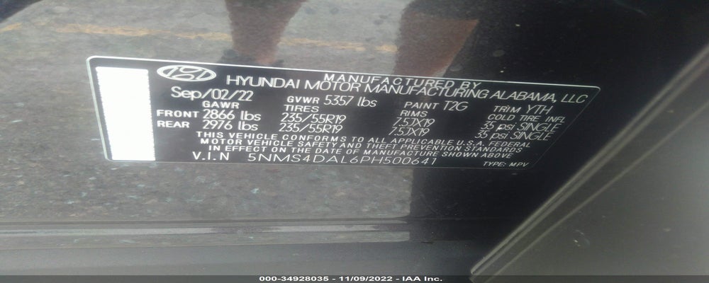 5NMS4DAL6PH500641 2023 HYUNDAI SANTA FE photo no. 9