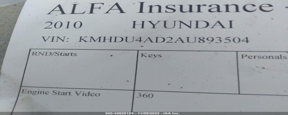 KMHDU4AD2AU893504 2010 HYUNDAI ELANTRA photo no. 9