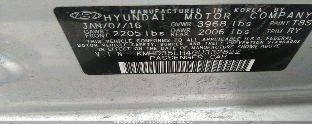 KMHD35LH4GU332822 2016 HYUNDAI ELANTRA GT photo no. 9