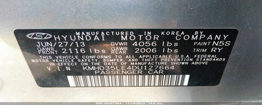 KMHD35LE4DU127664 2013 HYUNDAI ELANTRA GT photo no. 9