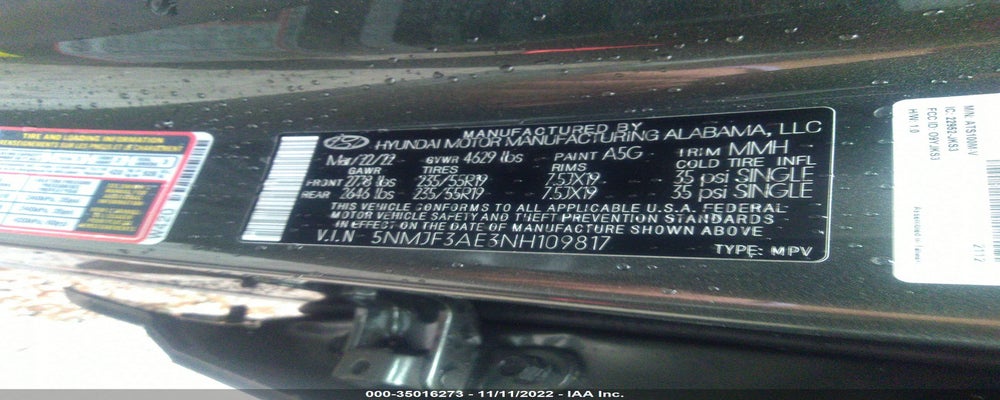 5NMJF3AE3NH109817 2022 HYUNDAI TUCSON photo no. 9