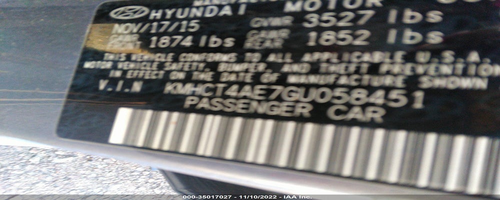 KMHCT4AE7GU058451 2016 HYUNDAI ACCENT photo no. 9
