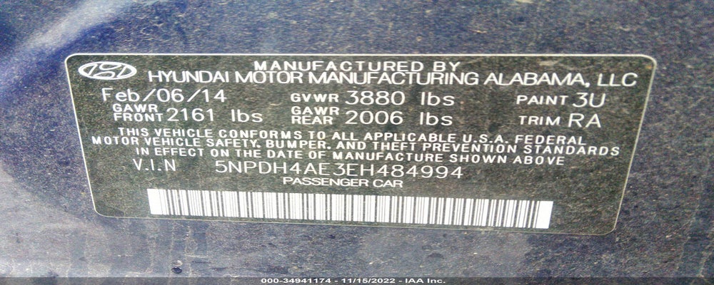 5NPDH4AE3EH484994 2014 HYUNDAI ELANTRA photo no. 9