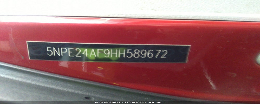 5NPE24AF9HH589672 2017 HYUNDAI SONATA photo no. 9