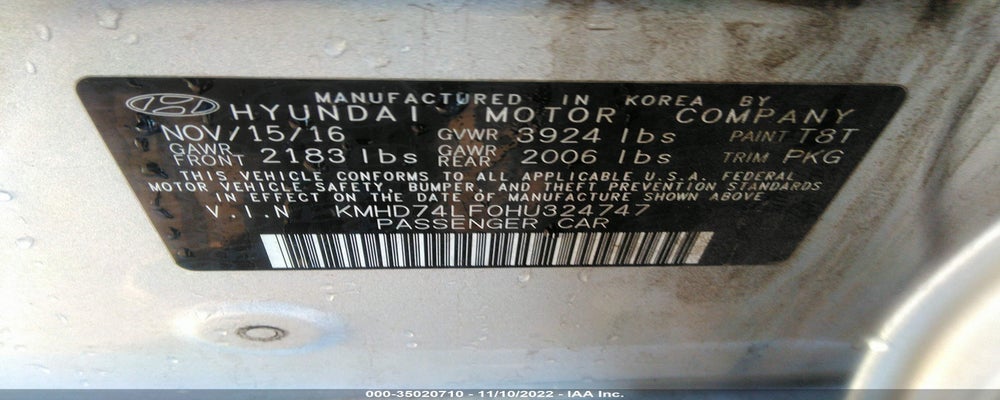 KMHD74LF0HU324747 2017 HYUNDAI ELANTRA photo no. 9