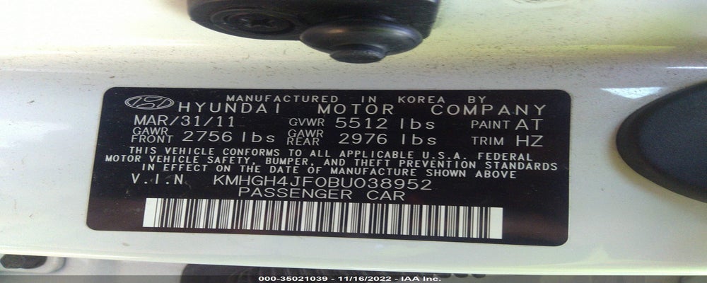 KMHGH4JF0BU038952 2011 HYUNDAI EQUUS photo no. 9