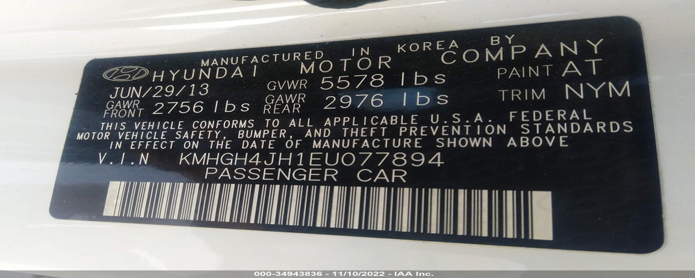 KMHGH4JH1EU077894 2014 HYUNDAI EQUUS photo no. 9
