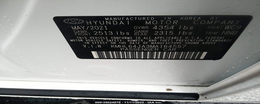KMHL64JA3MA164557 2021 HYUNDAI SONATA photo no. 9