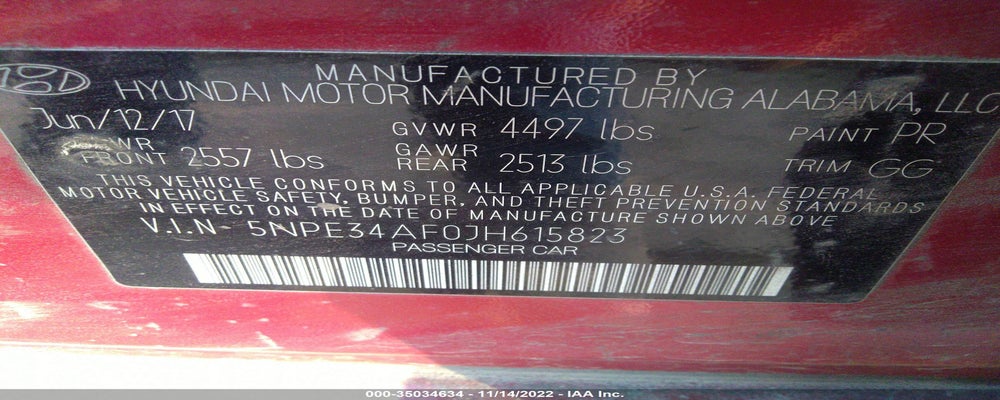5NPE34AF0JH615823 2018 HYUNDAI SONATA photo no. 9