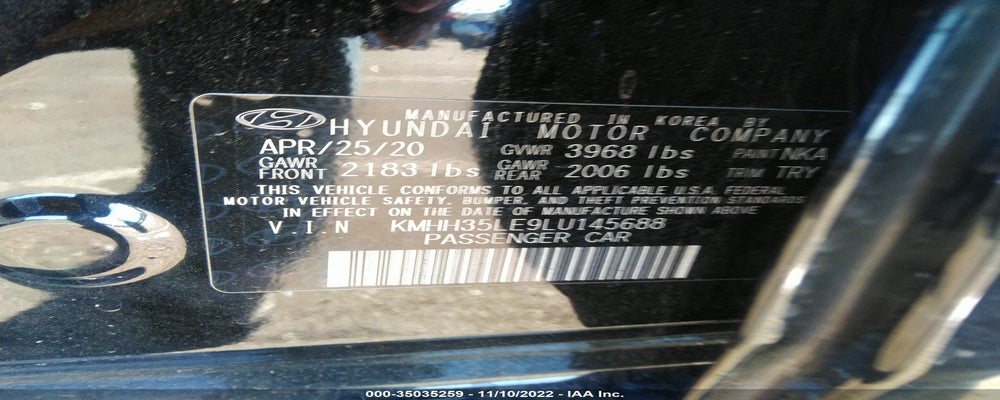 KMHH35LE9LU145688 2020 HYUNDAI ELANTRA GT photo no. 9