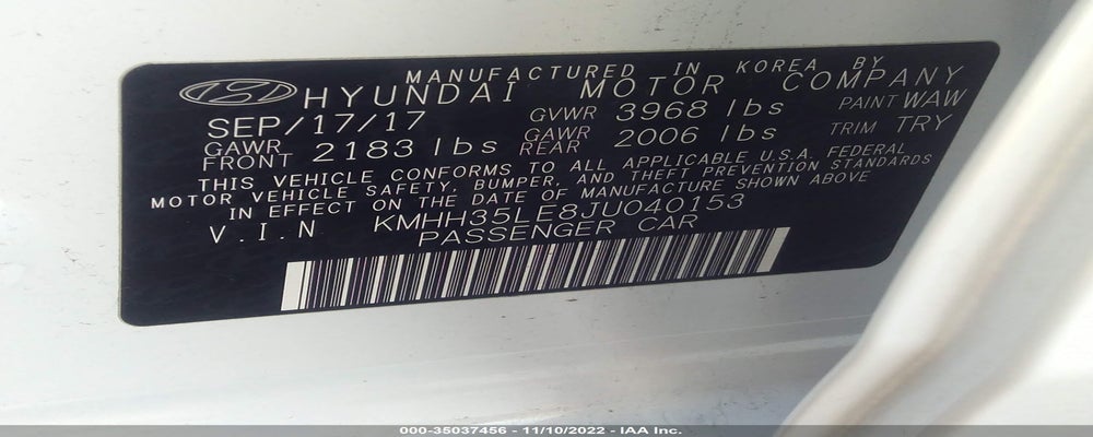 KMHH35LE8JU040153 2018 HYUNDAI ELANTRA GT photo no. 9