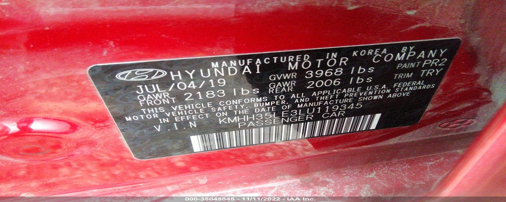 KMHH35LE3LU119345 2020 HYUNDAI ELANTRA GT photo no. 9