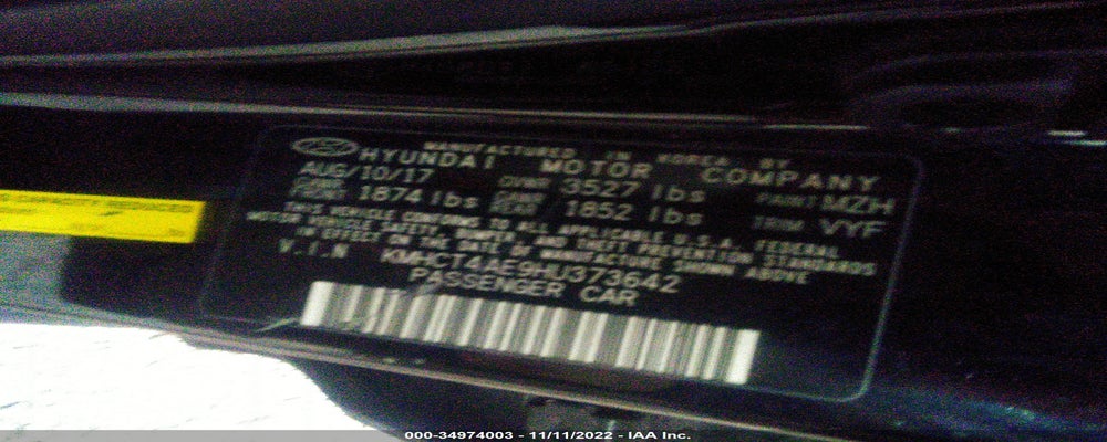 KMHCT4AE9HU373642 2017 HYUNDAI ACCENT photo no. 9