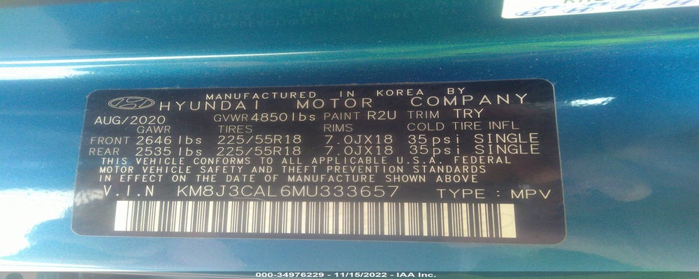 KM8J3CAL6MU333657 2021 HYUNDAI TUCSON photo no. 9