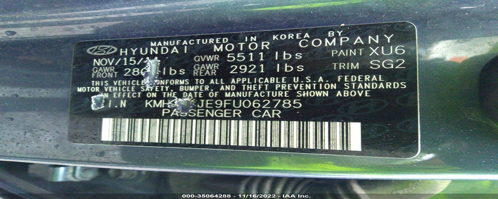 KMHGN4JE9FU062785 2015 HYUNDAI GENESIS photo no. 9
