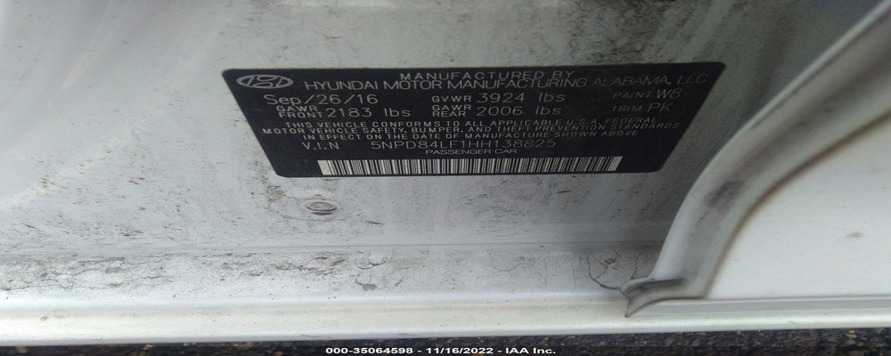 5NPD84LF1HH138825 2017 HYUNDAI ELANTRA photo no. 9