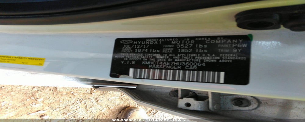 KMHCT4AE7HU360064 2017 HYUNDAI ACCENT photo no. 9