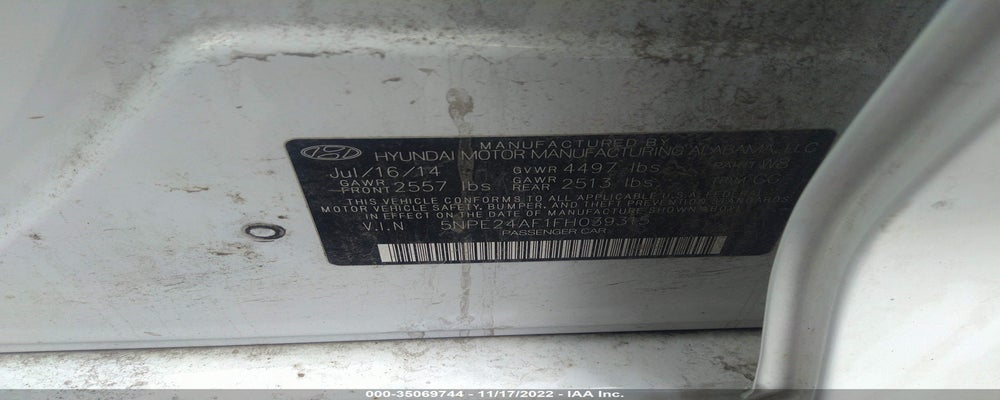 5NPE24AF1FH039315 2015 HYUNDAI SONATA photo no. 9