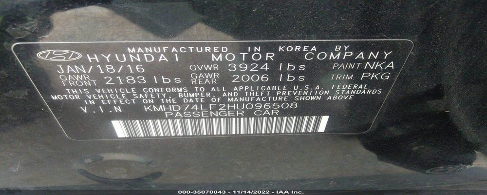 KMHD74LF2HU096508 2017 HYUNDAI ELANTRA photo no. 9