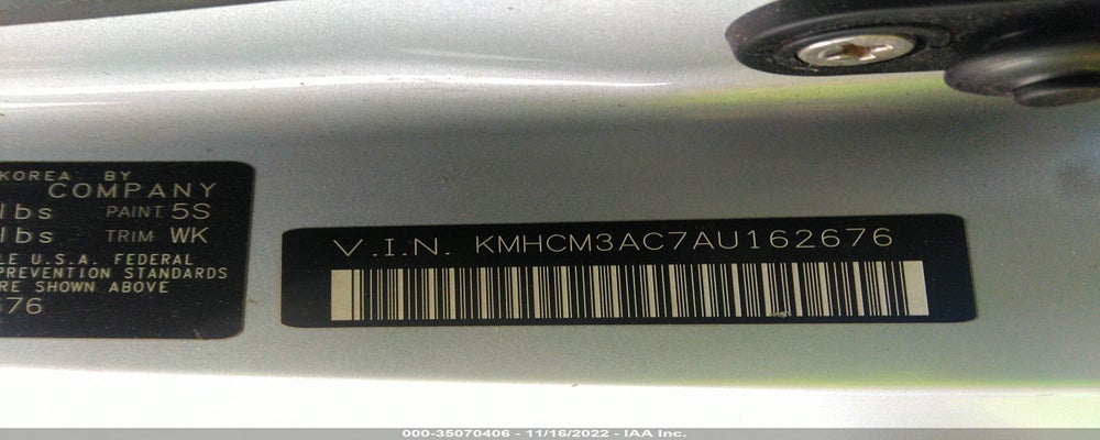 KMHCM3AC7AU162676 2010 HYUNDAI ACCENT photo no. 9