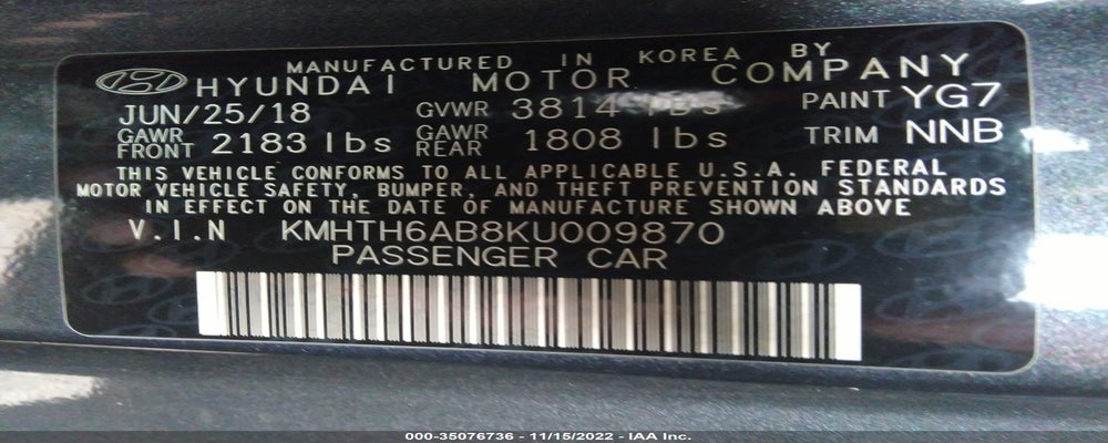 KMHTH6AB8KU009870 2019 HYUNDAI VELOSTER photo no. 9