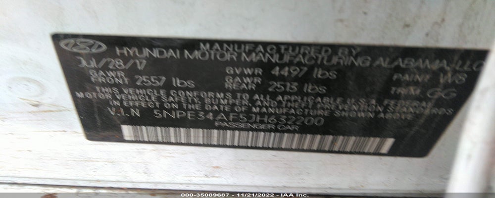 5NPE34AF5JH632200 2018 HYUNDAI SONATA photo no. 9