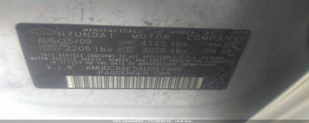 KMHDC8AE5AU057480 2010 HYUNDAI ELANTRA TOURING photo no. 9