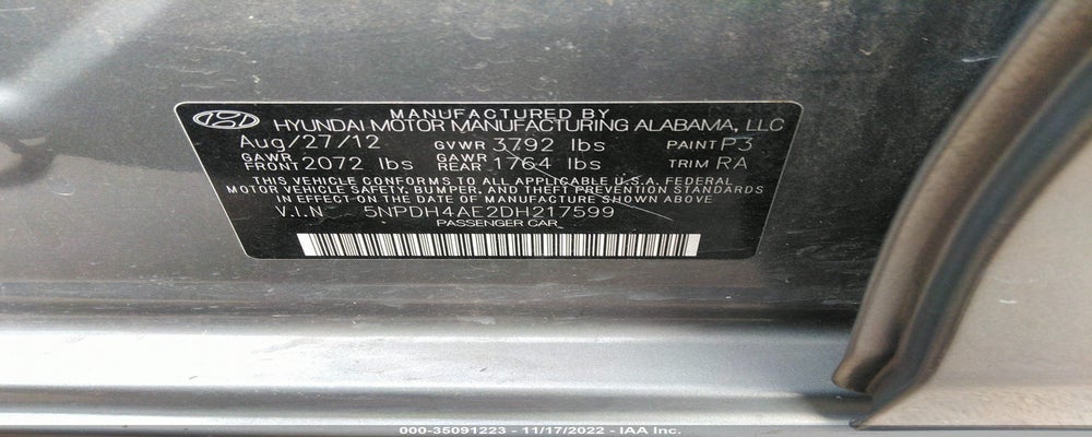 5NPDH4AE2DH217599 2013 HYUNDAI ELANTRA photo no. 9