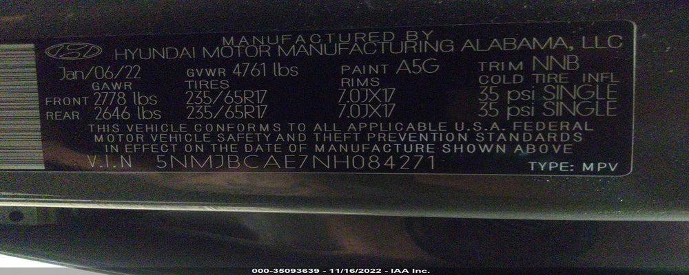 5NMJBCAE7NH084271 2022 HYUNDAI TUCSON photo no. 9