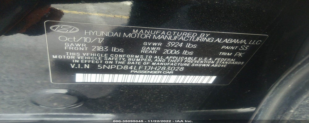 5NPD84LF1JH283028 2018 HYUNDAI ELANTRA photo no. 9