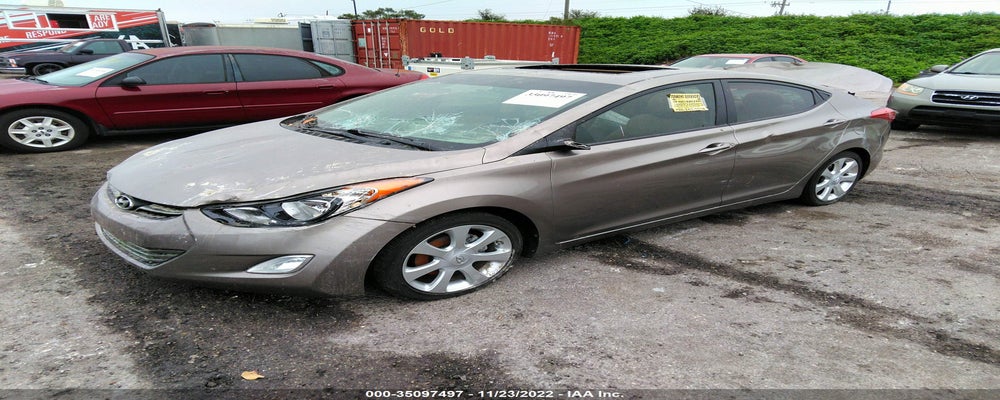 5NPDH4AEXCH102683 2012 HYUNDAI ELANTRA photo no. 2